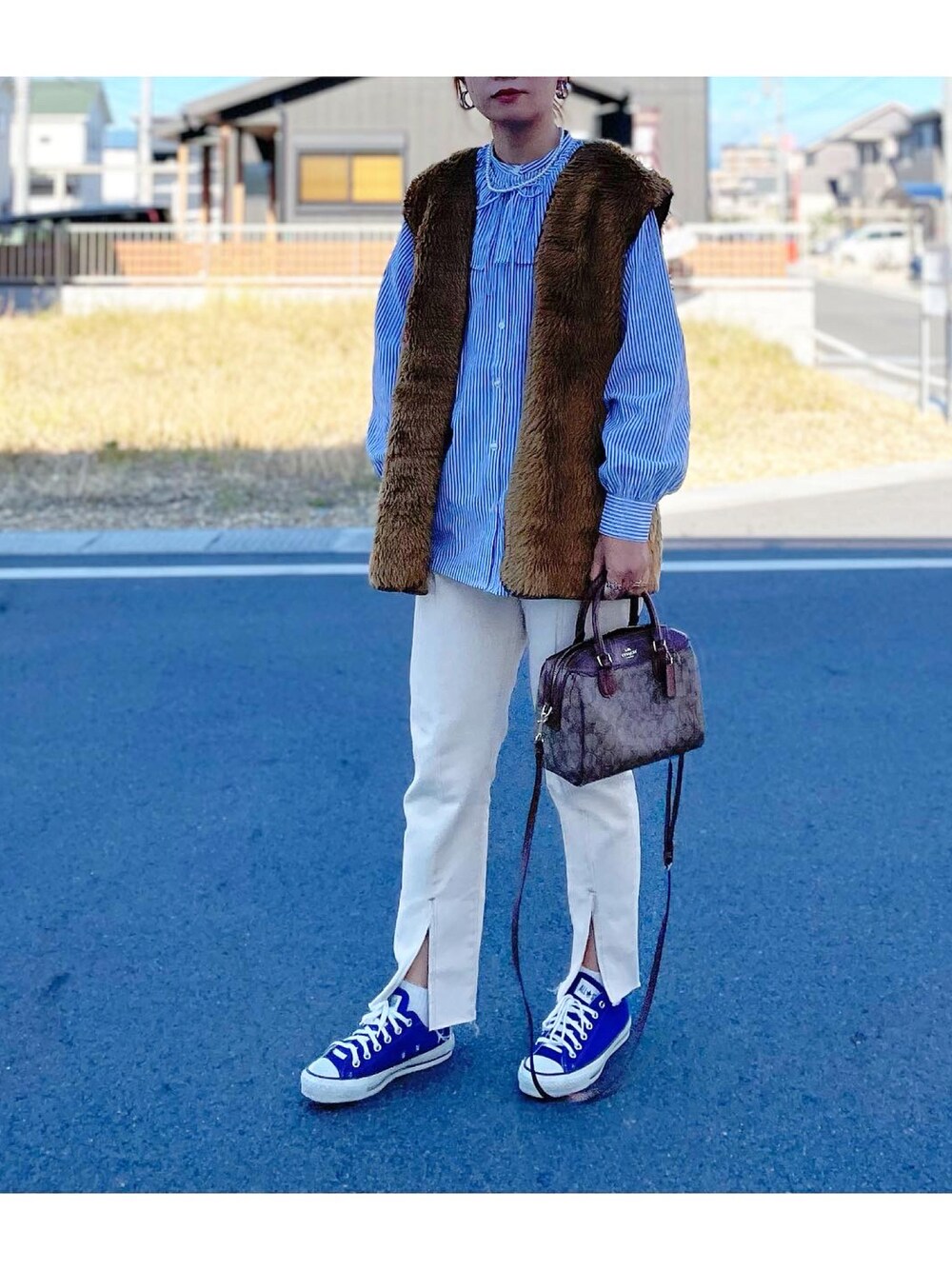 COACH ボストンバッグ ブラウン COACHのボストンバッグ（ブラウン系）を使った人気ファッション