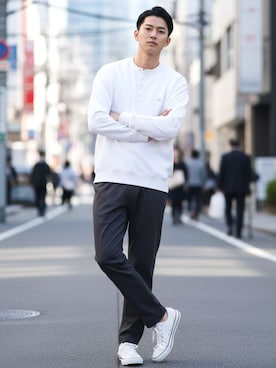 「roshell（ロシェル）のアイテム」を使った、JIGGYS SHOP PRESSさん（メンズ・180cm）の冬コーディネート