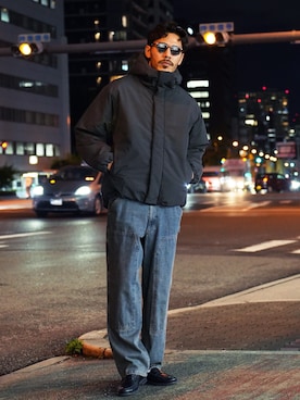 「jiggys shop（ジギーズショップ）のアイテム（ブルゾン）」を使った、JIGGYS SHOP PRESSさん（メンズ・180cm）の秋コーディネート