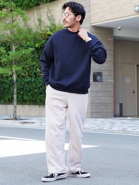 「アイテム（スウェット）」を使った、JIGGYS SHOP PRESSさん（メンズ・180cm）の冬コーディネート