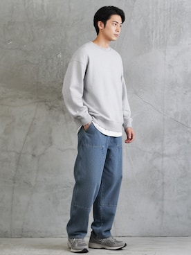 「アイテム（スウェット）」を使った、JIGGYS SHOP PRESSさん（メンズ・180cm）の秋コーディネート