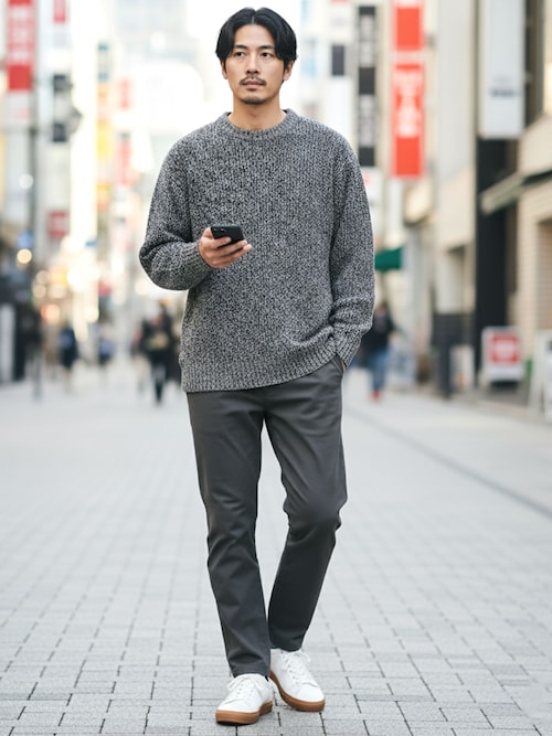 JIGGYS SHOP（ジギーズショップ） セーター ニット 畦編みクルーネック