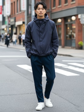 「roshell（ロシェル）のアイテム」を使った、JIGGYS SHOP PRESSさん（メンズ・180cm）の冬コーディネート