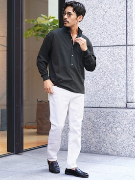 「アイテム（チノパンツ）」を使った、JIGGYS SHOP PRESSさん（メンズ・180cm）の秋コーディネート