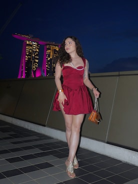 「アイテム（腕時計）」を使った、🇸🇬マリエル 2 0 2 1さん（レディース・158cm）の冬コーディネート