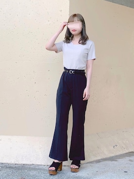 「fifth（フィフス）のアイテム（キャミソール）」を使った、ねこさん（レディース・158cm）の夏コーディネート