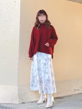 「INGNI（イング）のアイテム（その他アウター）」を使った、ねこさん（レディース・158cm）の冬コーディネート
