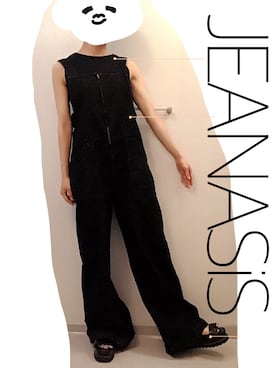 「JEANASIS（ジーナシス）のアイテム（サロペット/オーバーオール）」を使った、MIKEさん（レディース・151cm）の夏コーディネート