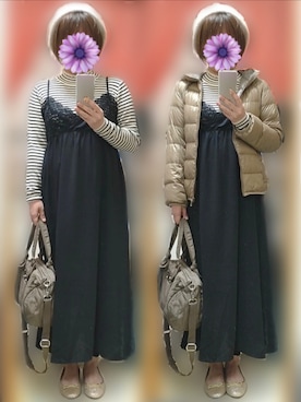 NE/158cmさん（レディース・158cm）の冬コーディネート