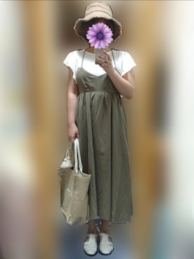 「アイテム（帽子）」を使った、NE/158cmさん（レディース・158cm・30代）の夏コーディネート