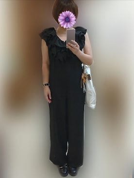 「アイテム（オールインワン・サロペット）」を使った、NE/158cmさん（レディース・158cm）の秋コーディネート