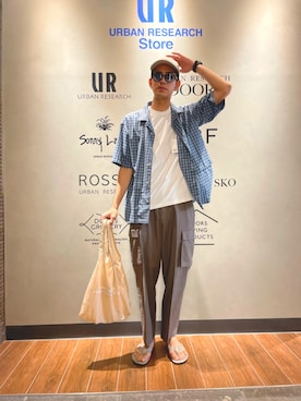 シマブクロさんの（URBAN RESEARCH DOORS | アーバンリサーチドアーズ）を使ったコーディネート