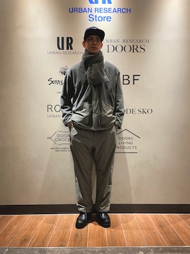 「KLEMAN（クレマン）のアイテム（モカシン/デッキシューズ）」を使った、シマブクロさん（メンズ・180cm）の秋コーディネート