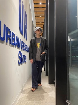 「アイテム（その他アウター）」を使った、シマブクロさん（メンズ・178cm）の夏コーディネート