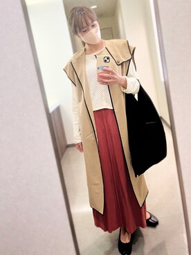 「マルジェラ」｜「アイテム（トレンチコート）」を使った、❥❥❥ iaさん（レディース・170cm）の春コーディネート