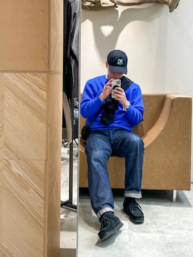 「Levi's（リーバイス）のアイテム（パンツ）」を使った、𓆉𝑅𝑌𝑈𝐻𝑂𓆉さん（メンズ・180cm）の冬コーディネート