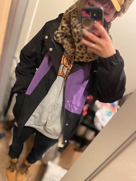 「アイテム（マウンテンパーカー）」を使った、あるてまさん（レディース・158cm）の冬コーディネート