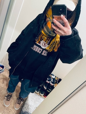 「Java（ジャバ）のアイテム」を使った、あるてまさん（レディース・158cm）の冬コーディネート