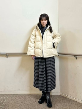 「アイテム（シャツワンピース）」を使った、honokaさん（レディース・165cm）の秋コーディネート