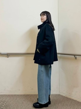 「冬の差し色コーデ」｜「アイテム（ジャケット/アウター）」を使った、honokaさん（レディース・165cm）の冬コーディネート