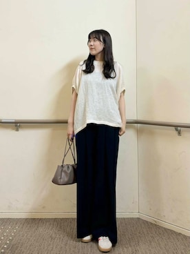 「アイテム（その他トップス）」を使った、honokaさん（レディース・165cm）の夏コーディネート
