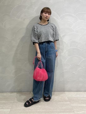 「SDGs」｜meigetsuさん（レディース・157cm）の夏コーディネート