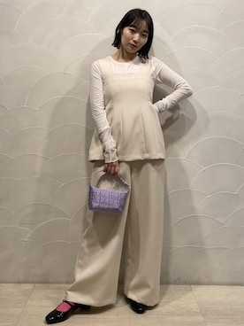 「SDGs」｜meigetsuさん（レディース・157cm）の冬コーディネート