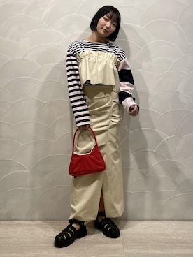 「SDGs」｜meigetsuさん（レディース・157cm）の冬コーディネート