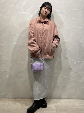 「FEMME」｜「アイテム（ブーツ）」を使った、meigetsuさん（レディース・157cm）の冬コーディネート