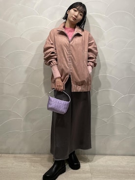 「FEMME」｜「アイテム（ブーツ）」を使った、meigetsuさん（レディース・157cm）の冬コーディネート