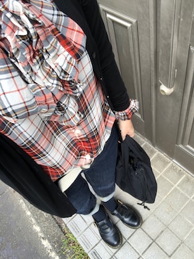 「MIS（エムアイエス）のアイテム（バッグ）」を使った、lovely green heartさん（レディース・153cm）の秋コーディネート