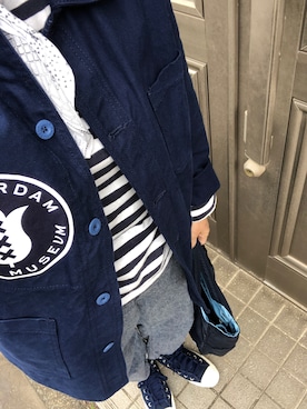 「JUNYA WATANABE MAN（ジュンヤワタナベマン）のアイテム（カバーオール）」を使った、lovely green heartさん（レディース・153cm）の秋コーディネート