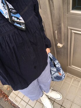 「tricot COMME des GARCONS（トリココムデギャルソン）のアイテム（パンツ）」を使った、lovely green heartさん（レディース・153cm）の夏コーディネート