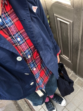 「tricot COMME des GARCONS（トリココムデギャルソン）のアイテム（パンツ）」を使った、lovely green heartさん（レディース・153cm）の秋コーディネート