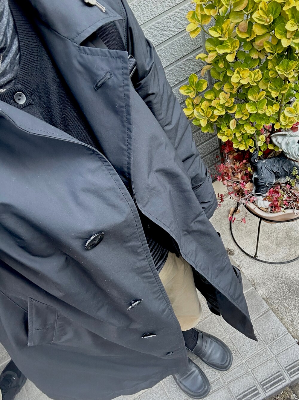 THE NORTH FACE PURPLE LABELのステンカラーコートを使った