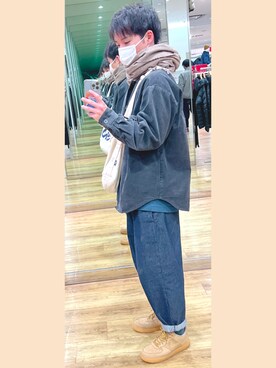 熱田佐武さん（メンズ・170cm）の冬コーディネート