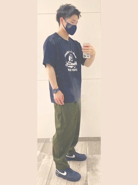 「MARC JACOBS（マークジェイコブス）のアイテム（腕時計）」を使った、熱田佐武さん（メンズ・170cm）の夏コーディネート