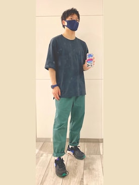 「MARC JACOBS（マークジェイコブス）のアイテム（腕時計）」を使った、熱田佐武さん（メンズ・170cm）の秋コーディネート