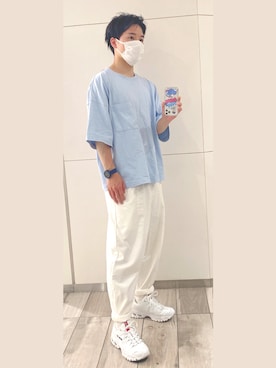 「MARC JACOBS（マークジェイコブス）のアイテム（腕時計）」を使った、熱田佐武さん（メンズ・170cm）の秋コーディネート