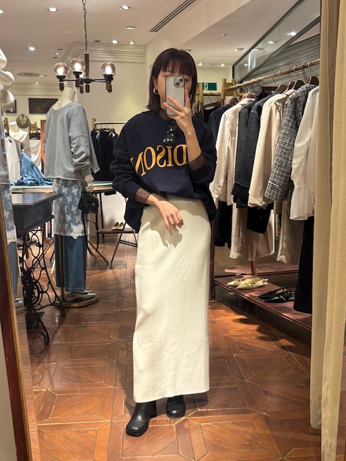 Lサイズも登場！】ポンチZIPタイトスカート（スカート）｜LOUNGEDRESS