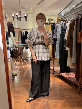 IRIE REIKO🃏さん（骨格ナチュラル・レディース・154cm）の秋コーディネート