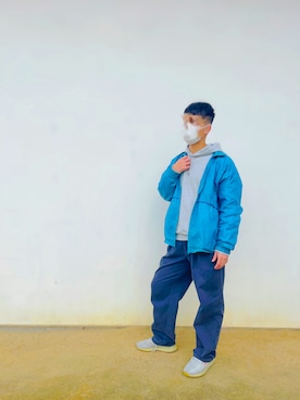 「アイテム（チノパンツ、その他）」を使った、てぃすさん（メンズ・178cm）の冬コーディネート