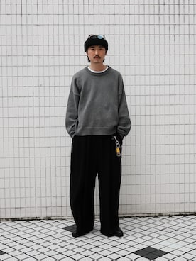 「アイテム（スラックス）」を使った、Jamさん（メンズ・175cm・30代）の秋コーディネート