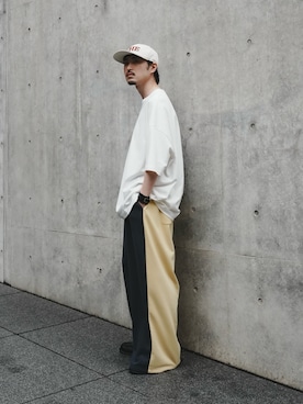 「CPH（シーピーエイチ）のアイテム」を使った、Jamさん（メンズ・175cm）の春コーディネート