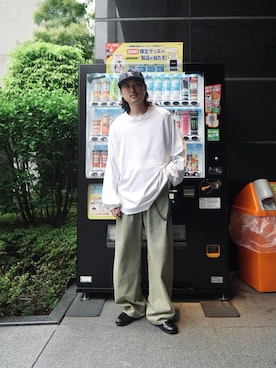 「アイテム（デニムパンツ）」を使った、Jamさん（メンズ・175cm・30代）の夏コーディネート