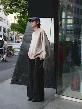 「アイテム（スラックス）」を使った、Jamさん（メンズ・175cm・30代）の秋コーディネート
