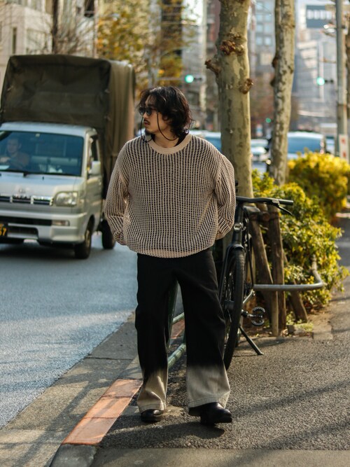 Lui's(ルイス)25SS クロスメッシュニット セール】クロスメッシュニット（ニット/セーター）｜Lui's