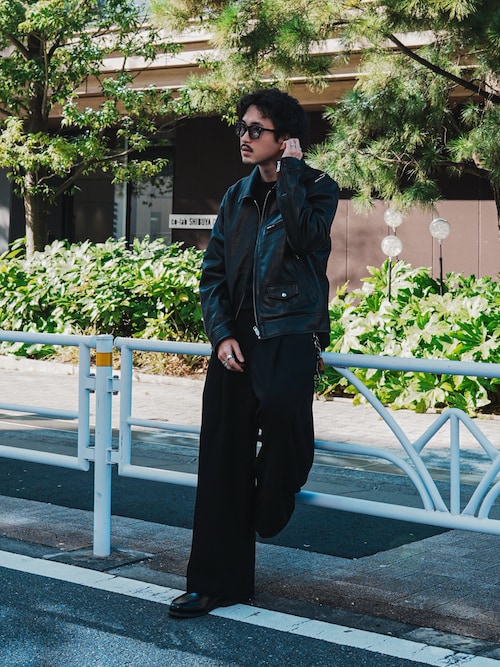 ダブルクロス2タックワイドスラックス（スラックス）｜Lui's（ルイス