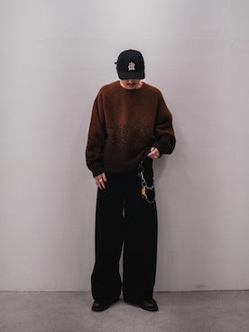 「アイテム（ニット/セーター）」を使った、Jamさん（メンズ・175cm・30代）の冬コーディネート