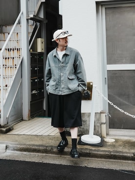 「Lui's（ルイス）のアイテム（その他パンツ）」を使った、Jamさん（メンズ・175cm）の春コーディネート